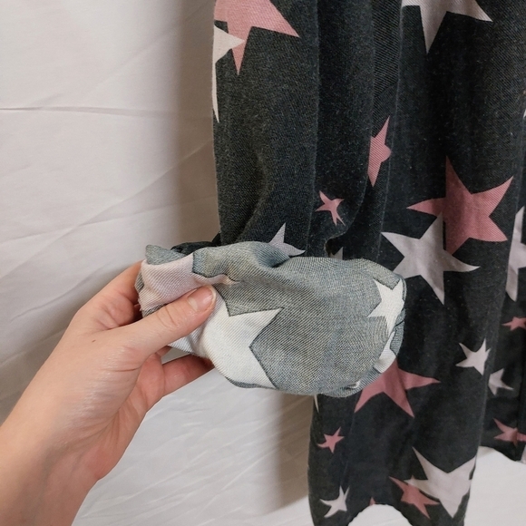 Torrid Taylor relaxed fit rayon twill button up shirt star design long sleeve 5X - Picture 5 of 15